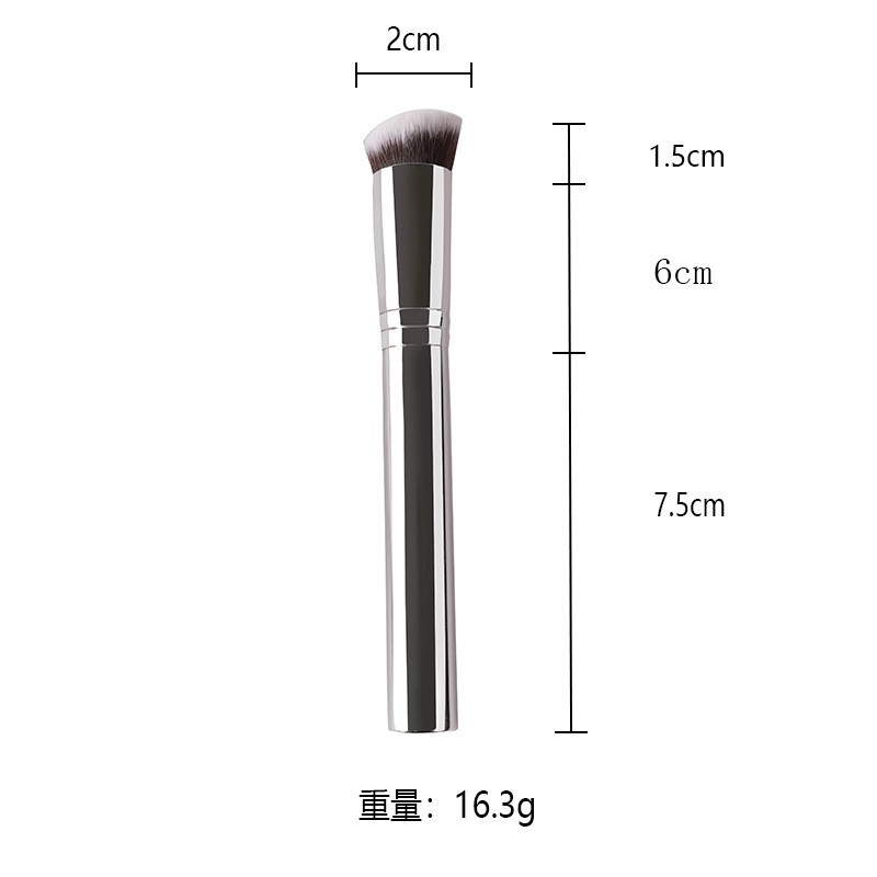 Brocha plana para base, brocha plana para maquillaje, brocha para polvos sueltos, brocha para colorete, juego de brochas de maquillaje sin costuras, brocha para corrector, herramientas de belleza