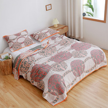 毛巾毯棉32股四层纱布毛巾被单双人沙发午睡休息空调盖毯夏凉被