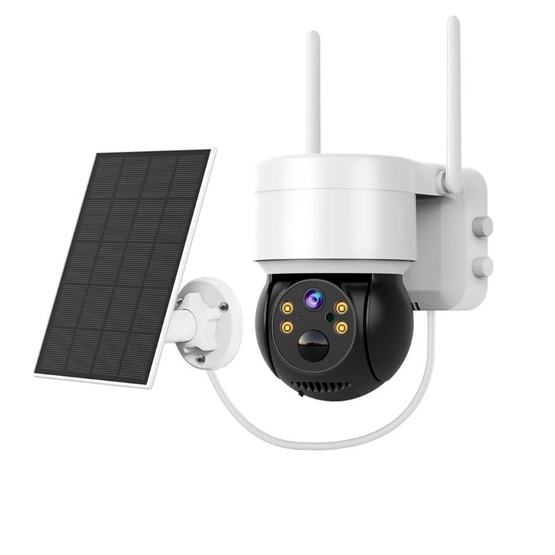 黑白色2mp(白色4MP)ICSEE APP TQ2-GK2 太阳能监控摄像头机canera
