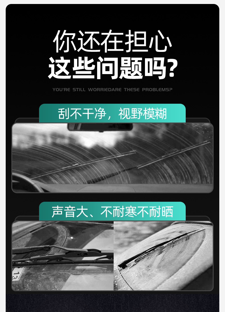 Suitable for Great Wall Haval H6 National Fashion Version Wiper 21 Models 2021 Car Special Rubber Strips Boneless Wiper Blades