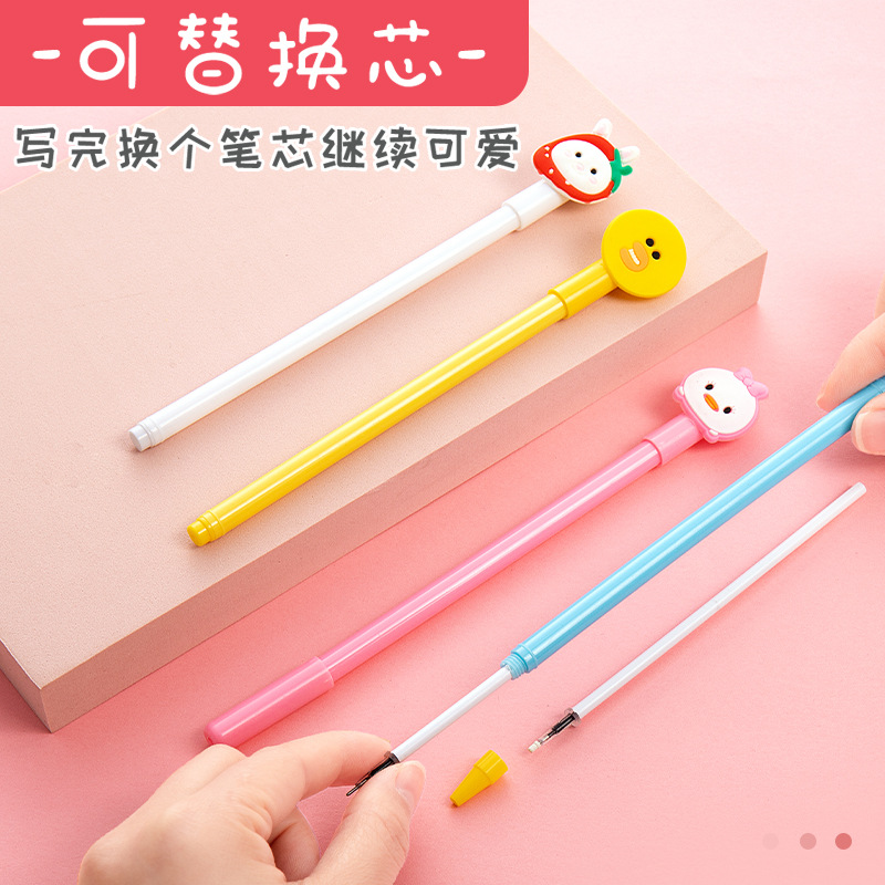 MOKA tarjeta mágica de dibujos animados pluma de gel de secado rápido Red pluma roja Linda hermosa super linda de alto aspecto papelería creativa al por mayor