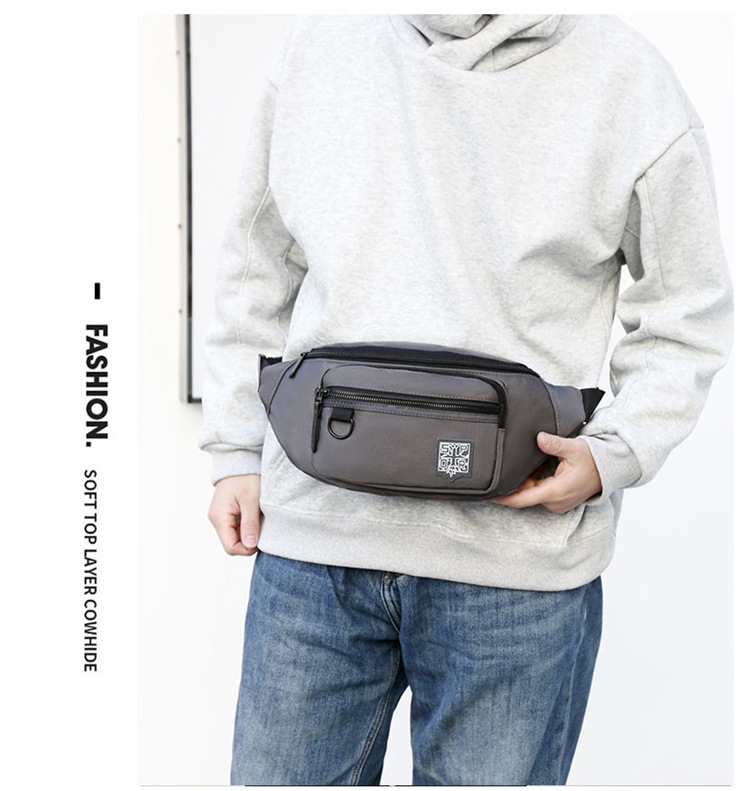 Men's Instagram trendy small bag, Japanese simple crossbody bag, men's backpack, trendy waist bag, single-shoulder bag, nylon crossbody bag undefined