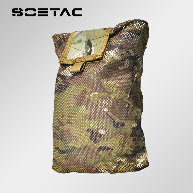Nueva táctica Molle bolsas de reciclaje de malla plegables Cordura bolsas accesorios multifuncionales bolsas de almacenamiento al aire libre