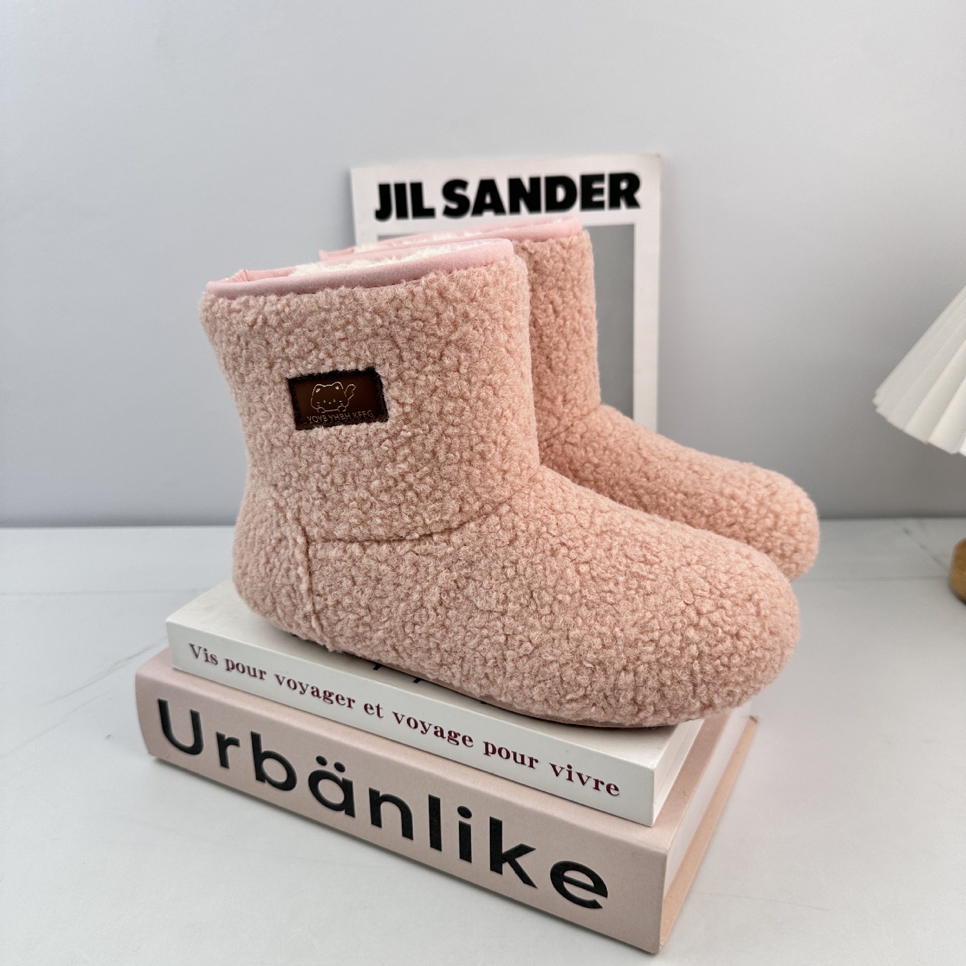 Yuanbo botas de nieve de mujer 2025 invierno usar nuevas botas de algodón de lana de estilo coreano. image 9