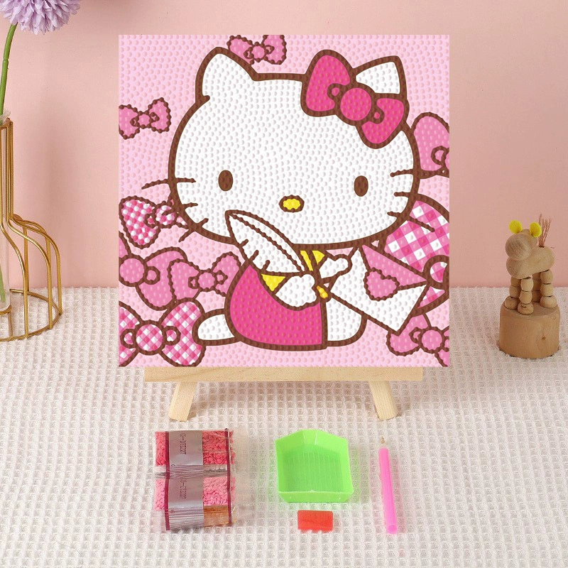 Алмазная вышивка (canvas) Genshin Impact DIY, 20×20 / 30×30, деревянная внутренняя рама и набор инструментов