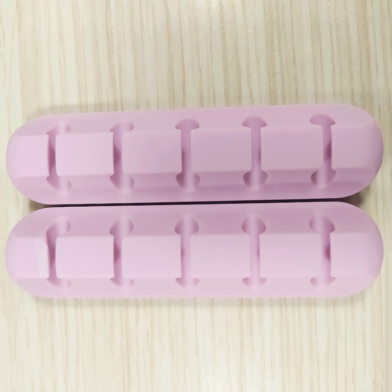 En stock fijo de silicona de escritorio organizador de cable de datos fijo Winder cable de carga organizador de cable de almacenamiento