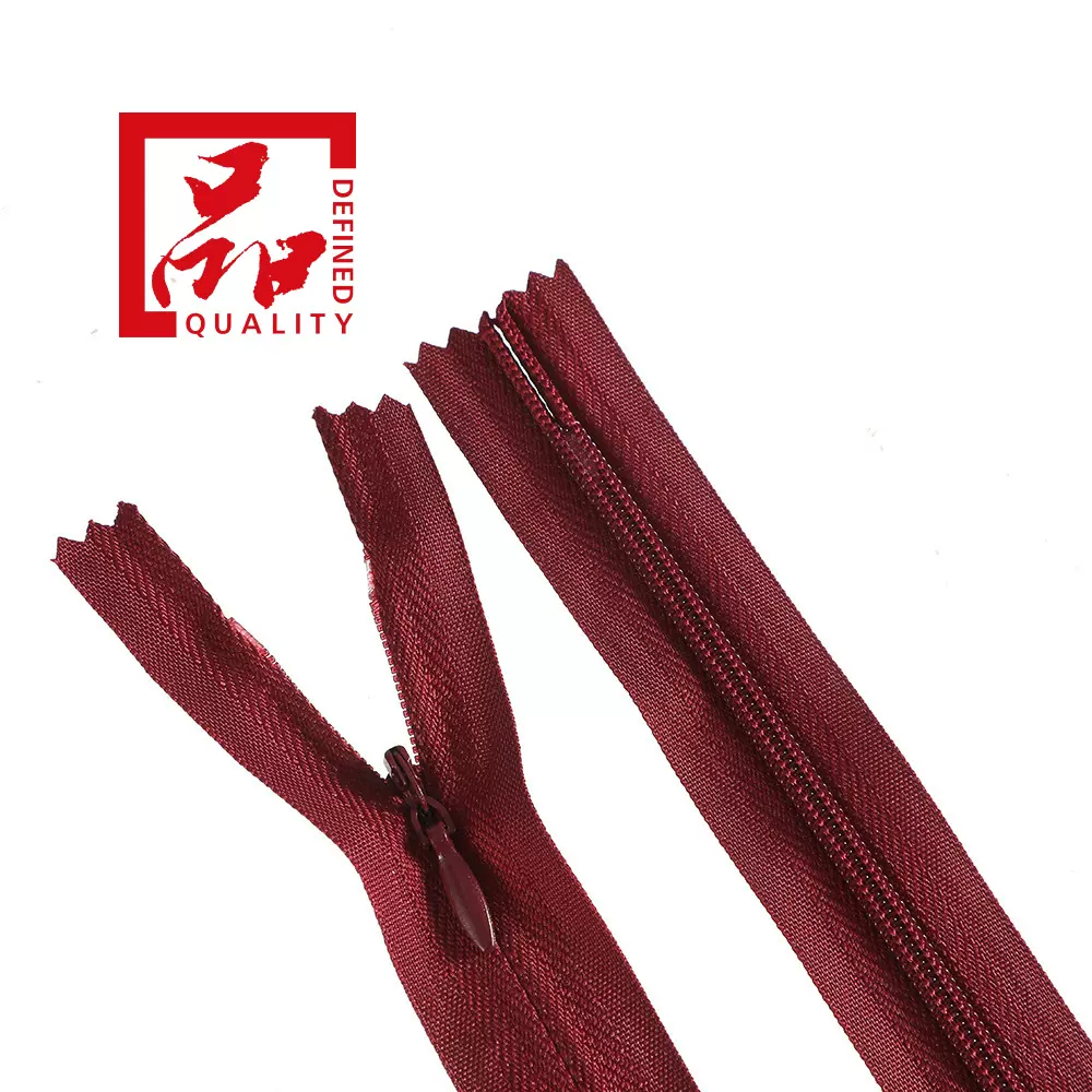 现货批发3号布边隐形拉链10-100cm黑白彩色被套家纺孕婴服装服饰