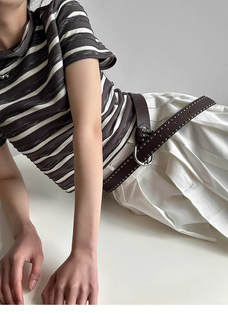 100g Weight Belt Classification 1 Piece Quantity Holiday, Street Occasion Pu Leather, Alloy Material Solid Color Pattern All Seasons Season Women's Gender Simple Style, Streetwear Style Simple Style Streetwear Solid Color Pu Leather Alloy Women's Leather Belts 17