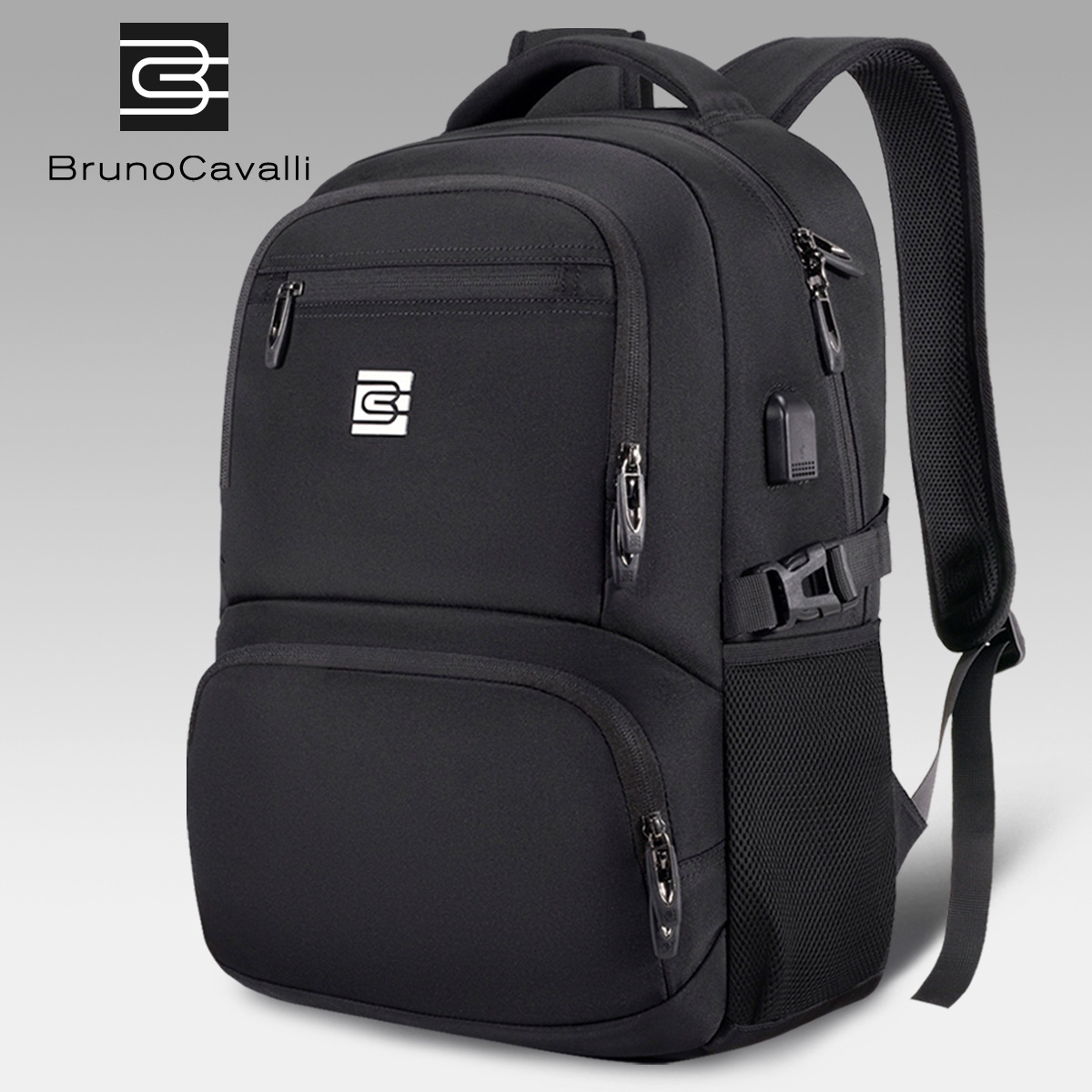 Bc Men's Business Backpack, Large Capacity, Multi-Functional, Waterproof and Wear-Resistant Computer Bag, Outdoor Leisure Travel Backpack for Women