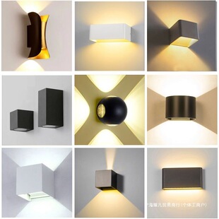 Up and down Luminous Wall Lamp Simple Modern Corridor Staircase Outdoor Waterproof Exterior Wall Lamp Villa Aisle Wall Washer Lamp