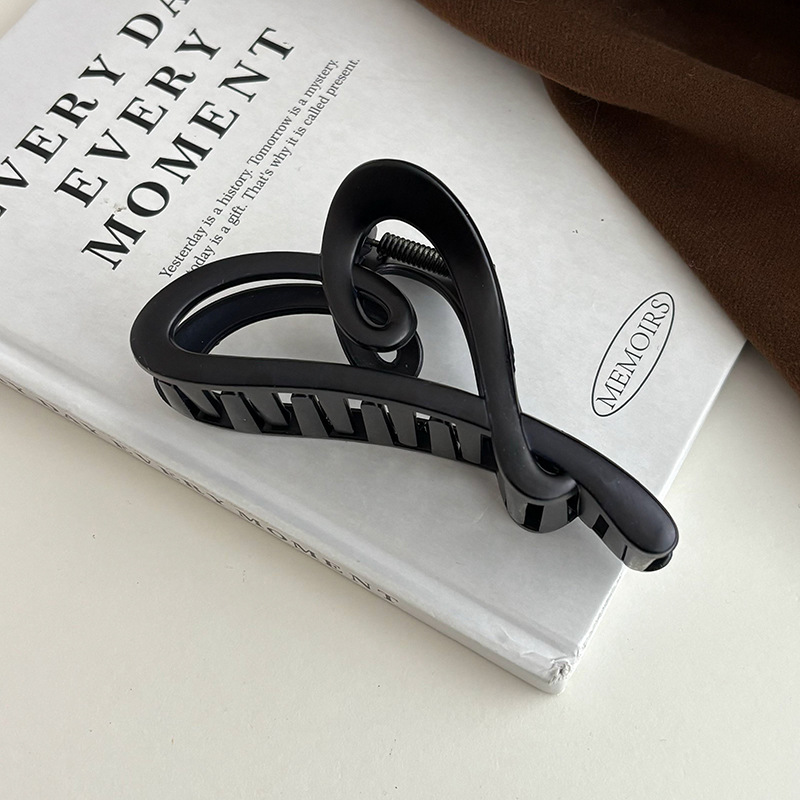 Clip de agarre de verano de gran tamaño, horquilla para el cabello en la parte posterior de la cabeza, gran cantidad de cabello femenino, tocado de clip de tiburón 2024 nueva horquilla