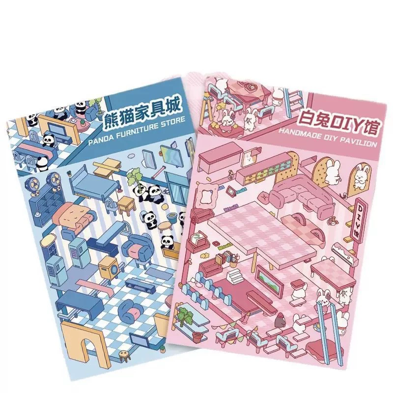 (Cross-border trading), hut, small three dimensional sticker, in 3d format, scheduler