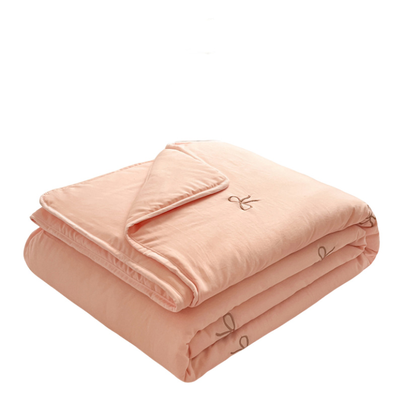 Verano nuevo estilo Clase A algodón lavado bordado edredón de verano edredón fresco de verano dormitorio individual y doble colcha fina lavable a máquina edredón de aire acondicionado
