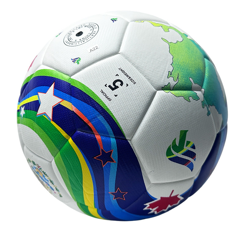 No.5 Copa del Mundo de fútbol Liga de Campeones Premier League fútbol transfronterizo adhesivo en caliente pu personalizado image 28