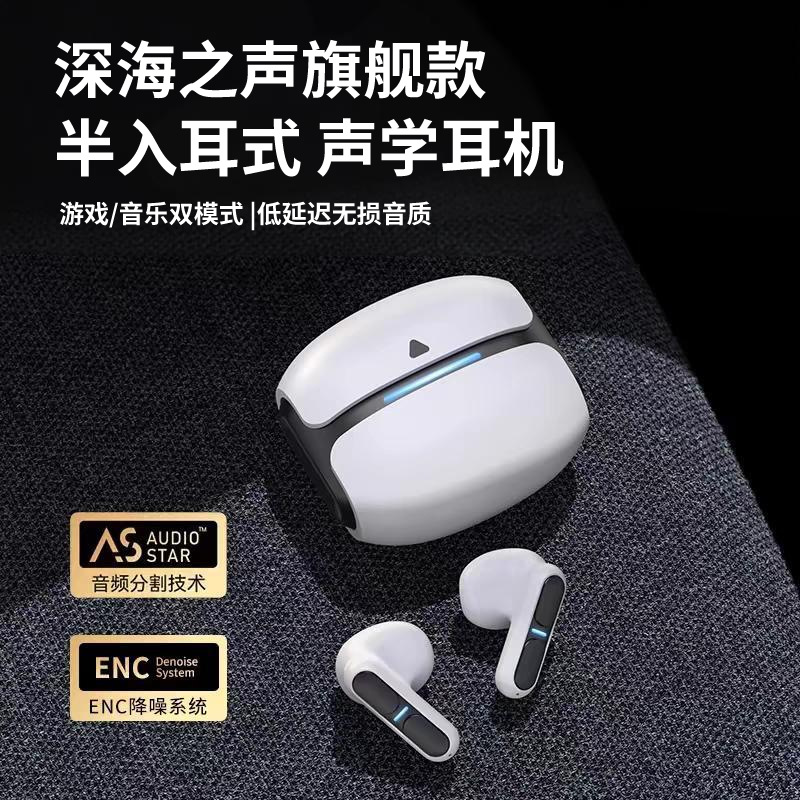 Audífonos Bluetooth Semi-in-ear, Inalámbricos, Ideales para Deportes, Correr, Jugar, Música, Llamadas de Alta Definición, Populares y de Gran Venta, No Intraaurales.