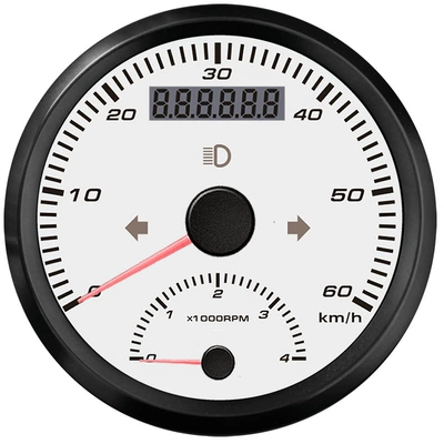4000rpm special instrument for – automobile instrument - black-frame-white-background