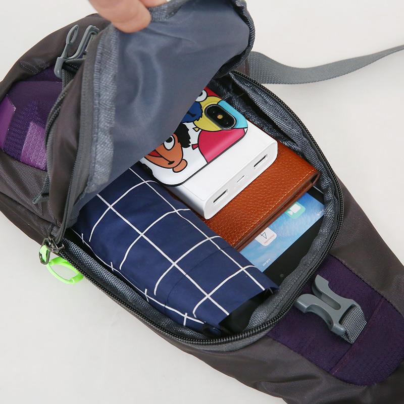 Bolsa de pecho deportiva unisex para hombres y mujeres mochila bandolera pequeña casual viaje