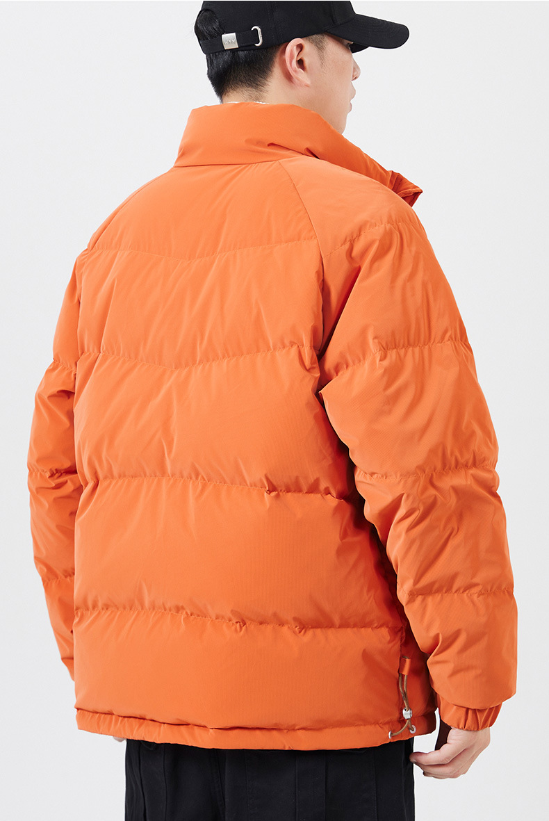 Men's Down Jacket Stand Up Collar Short Winter Warm Puffer Coat_voghion.com