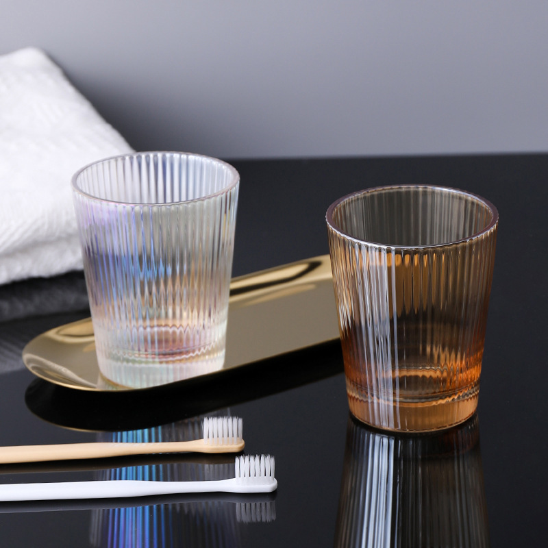 Taza de hotel Taza de pareja de hotel Taza de dientes de vidrio doméstico Taza de lavado de agua bucal Taza de lavado de dientes de estilo nórdico Taza de cepillo de dientes de posada