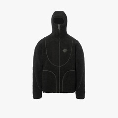 海外ins新型カラースタンドカラージャケット男女ロックウールのジッパー文字刺繍保温秋冬スウェットy 2k