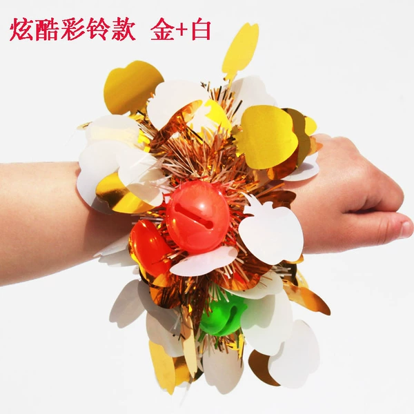 Light green cool color bell gold+white