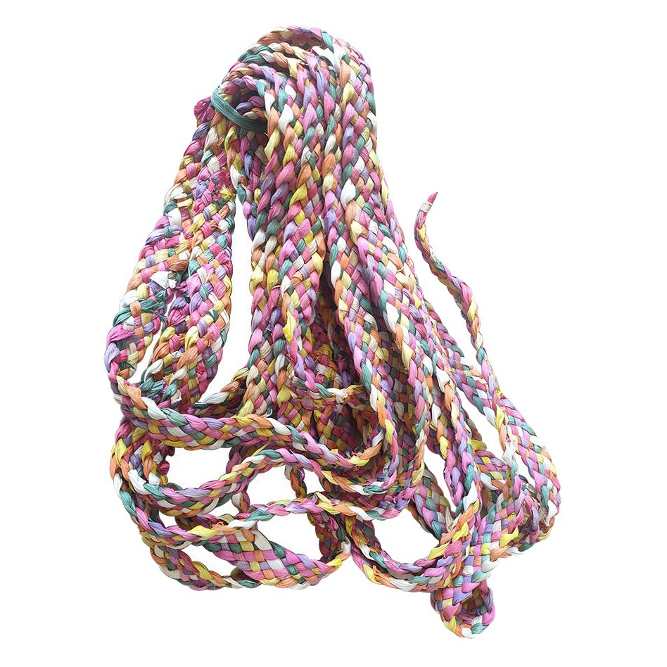 Прямые поставки с фабрики ручной работы игрушки для домашних животных сырье трава коса кукурузная оболочка красочный цвет Кукуруза кожа коса