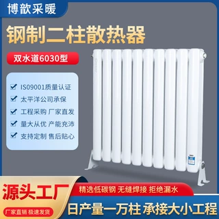 钢制柱型钢二柱GZ6030暖气片散热器老旧小区改造承接工程医院学校