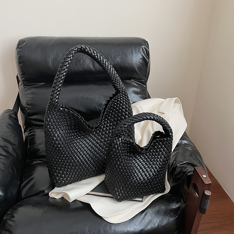 Bolsa de trenzado transfronteriza de viento de viaje bolsa de gran capacidad bolsa de tejido bolsa de hombro bolsa diaria bolsa de moda de mujer braza