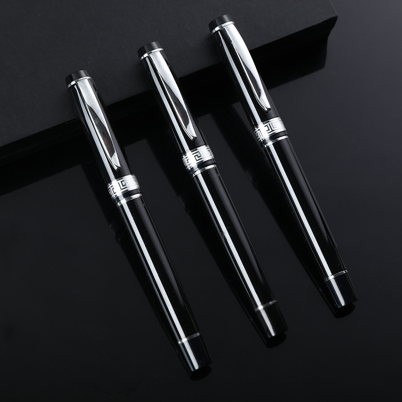 2025 new black business metal signature pen high-end ball pen hotel office neutral pen gift advertising pen