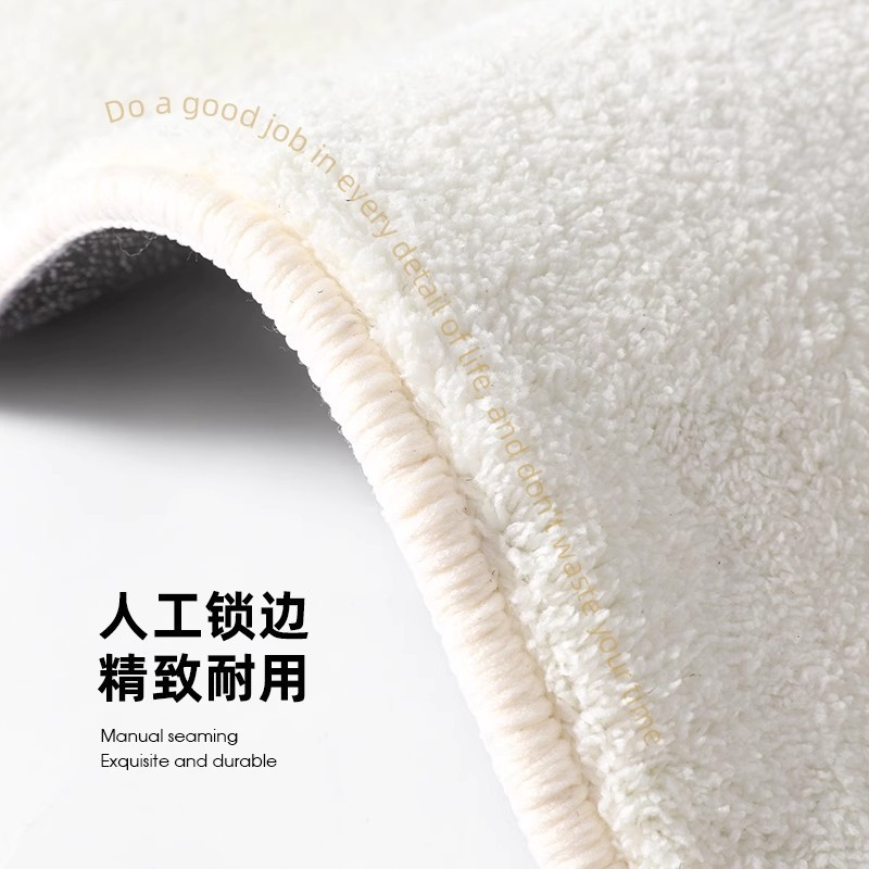 清新方格仿羊绒亲肤舒适卧室房间床边毯家用四季加厚隔凉飘窗垫|undefined