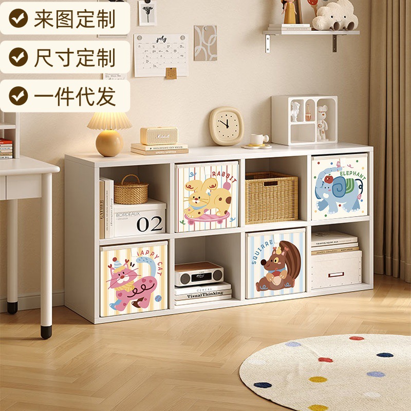 卡通收纳筐家用衣物大容量收纳儿童玩具杂物整理可折叠收纳箱批发