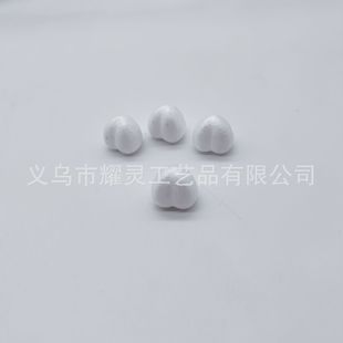 Polystone Foam Peach Artificial Fruit White Fruit Model Photography Props Handmade Graffiti