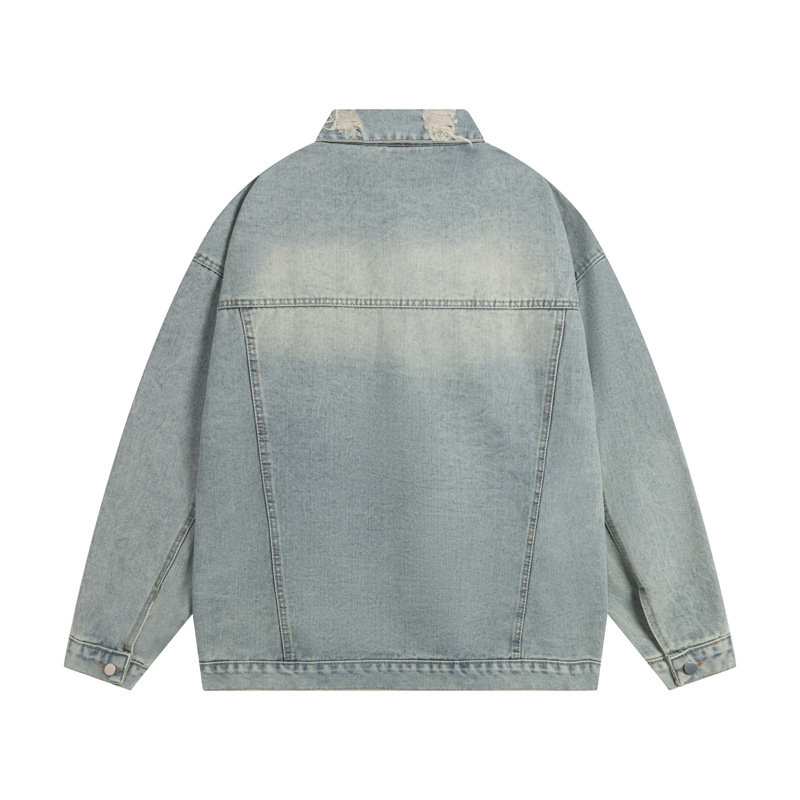 Männerkleeder Moud Personaliséiert Jeansjackete Männer- a Fraen Nei National Trend Cool Trendy Yopi Schéin All-Match Casual Jackett_voghion.com