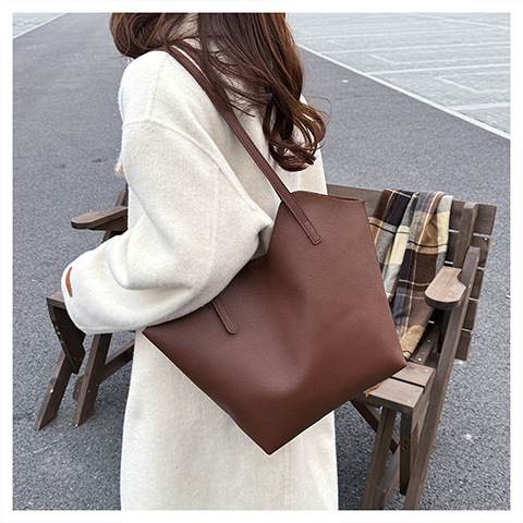 638g Weight Polyester Lining Material Magnetic Buckle Closure Type Double Shoulder Straps Strap Type Tote Bag Bags Type Casual, Daily, Shopping Occasion Pu Leather Material Solid Color Pattern All Seasons Season Women's Gender Classic Style Style Dumpling Shape Shape Women's Pu Leather Solid Color Classic Style Dumpling Shape Magnetic Buckle Tote Bag 10