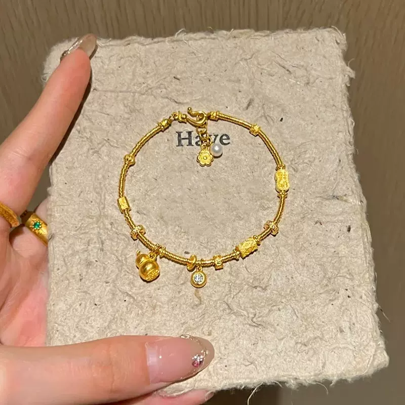 新中式爆款古法葫芦盘缠手链高级感精致轻奢百搭复古时尚气质手饰