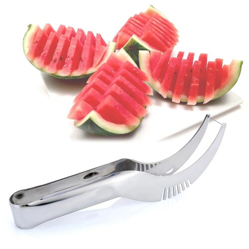 Stainless steel watermelon slicer fruit slicer multifunctional watermelon cutter cantaloupe cutter watermelon cutter