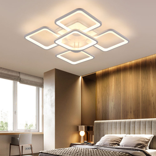 Acrylic LED Ceiling Lamp for Bedroom, Smart Square Living Room Lamp, Modern Minimalist Study Room and Restaurant Lamp, Cross-Border Lighting