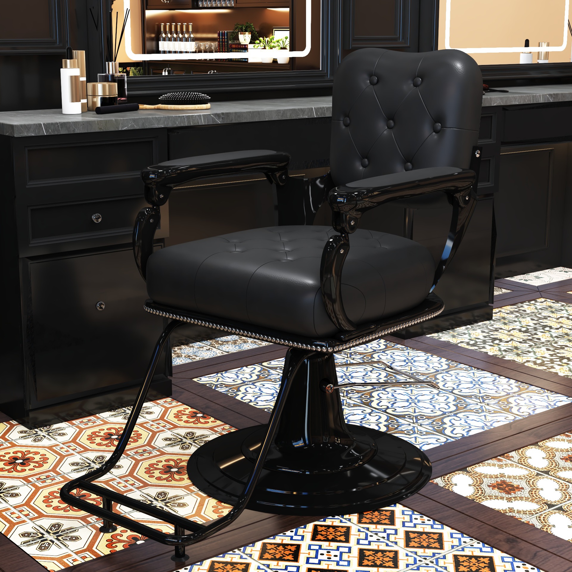 Silla de barbería de hombre retro silla de barbería silla de afeitado especial para caer silla de afeitado silla de pecado image 17