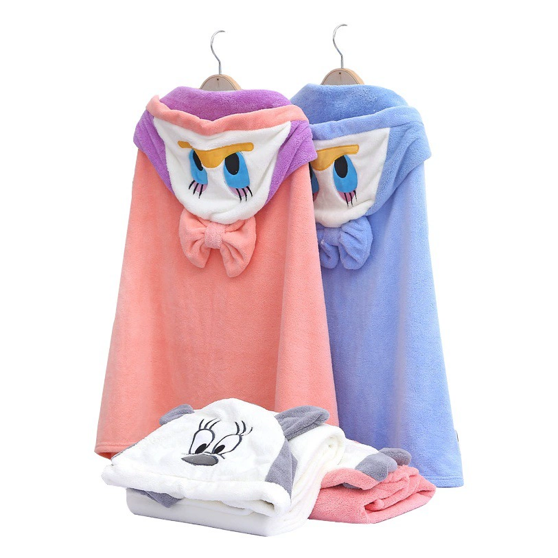 Ребенок может носить банное полотенце с капюшоном, детский халат из кораллового флиса, осенне-зимний мягкий накидка для новорожденных, оптом