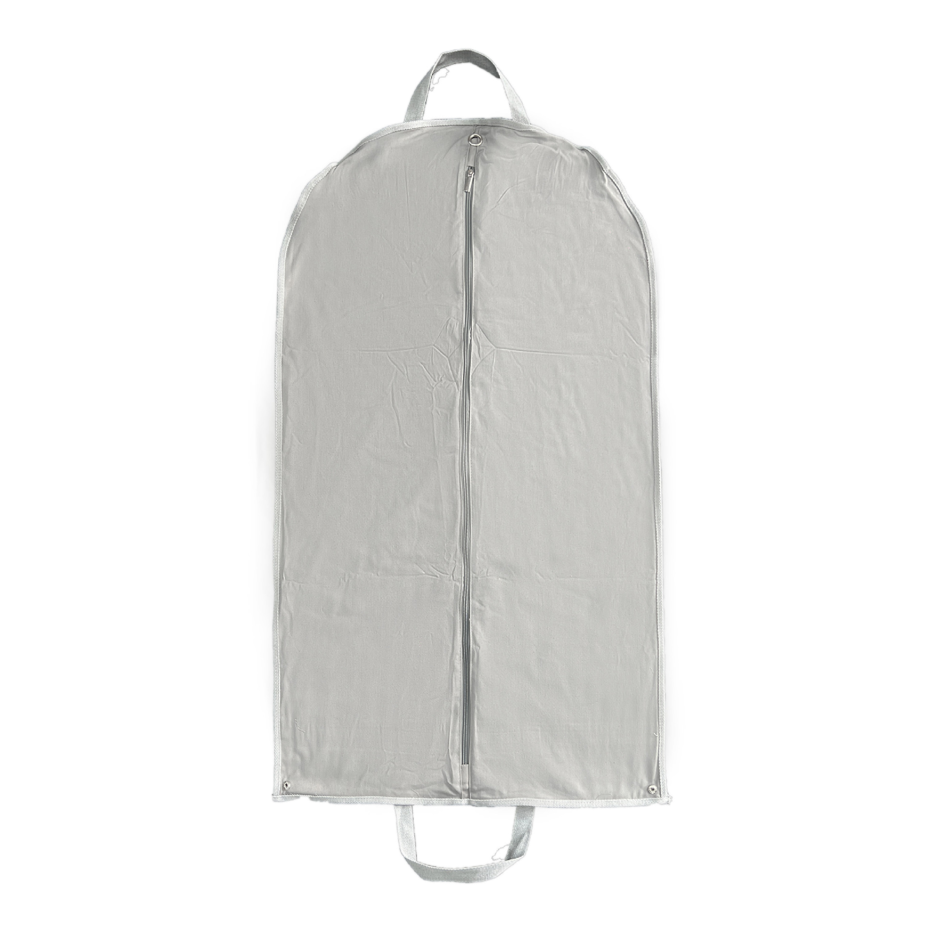 空白品牌灰色棉布大衣羽绒礼服收纳袋包装西服套防尘套羊绒辅料