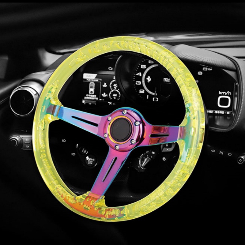 Modified Racing Game – Qìchē Steering wheel - yellow