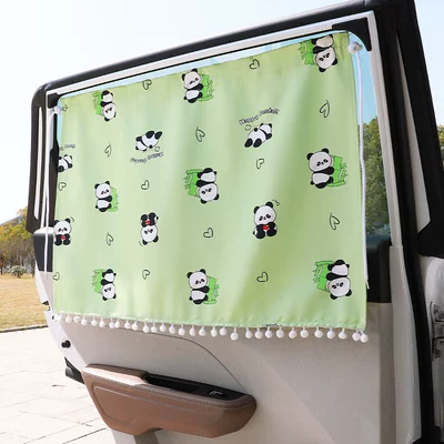 car sunshade curtain, Car curtains - panda