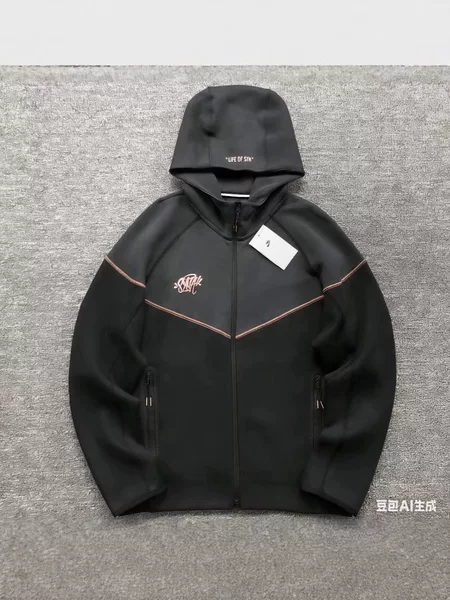 Cross-Border 26 Collaboration New Sports Fashion Knit Windbreaker Casual Training Hooded Jacket 00374800