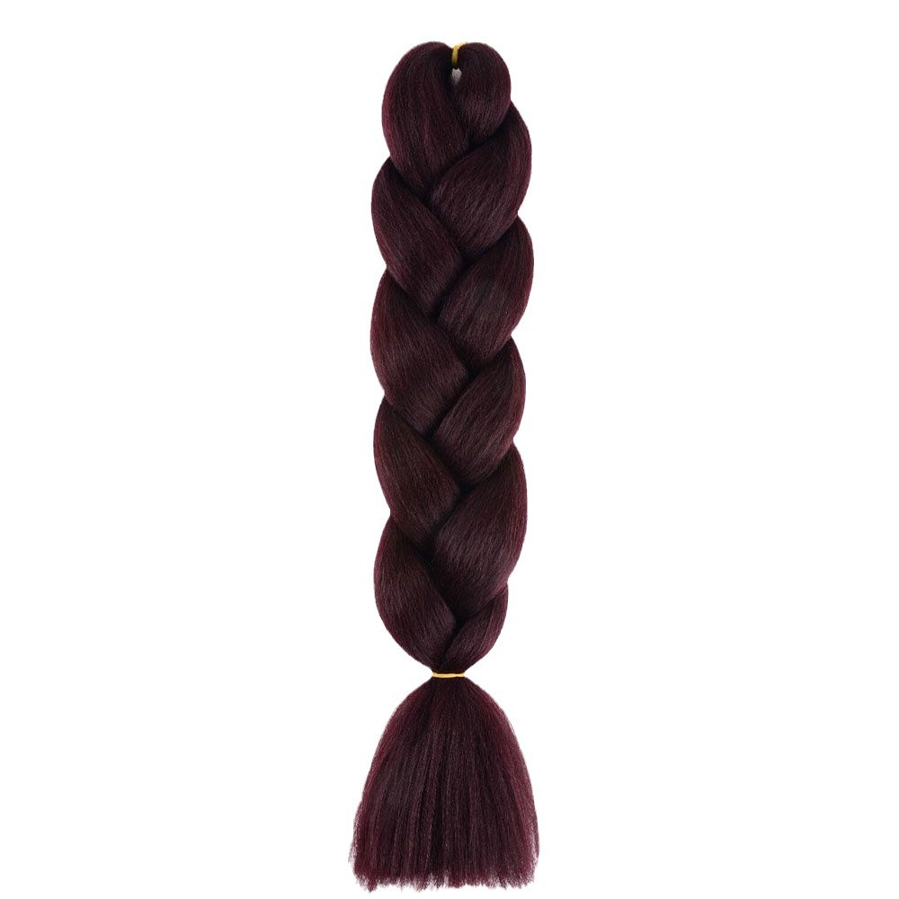 Peruca de seda de alta temperatura gran trenza de cola de caballo africana trenza negra trenza sucia cuerda de cabello monocromática colorida distribución doméstica 100