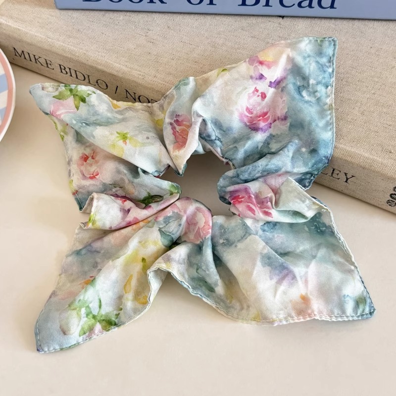 Cuerda para el cabello de intestino grueso azul para niños Cuerda para el cabello de encaje dulce para niñas