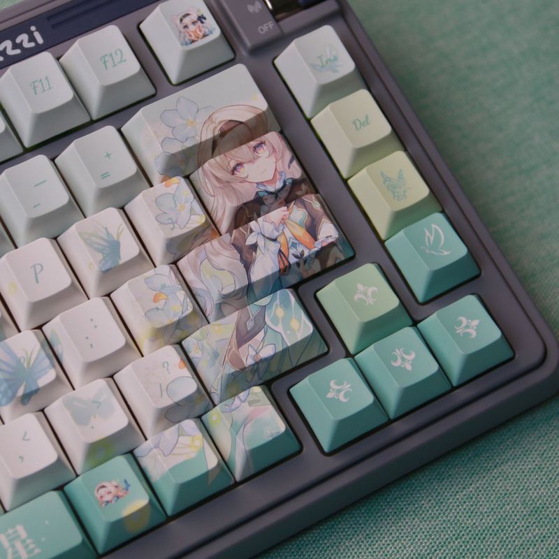 崩壊星空鉄道流蛍キーキャップ側面刻印半透明昇華メカニカル磁気軸キーボードキーキャップ|undefined