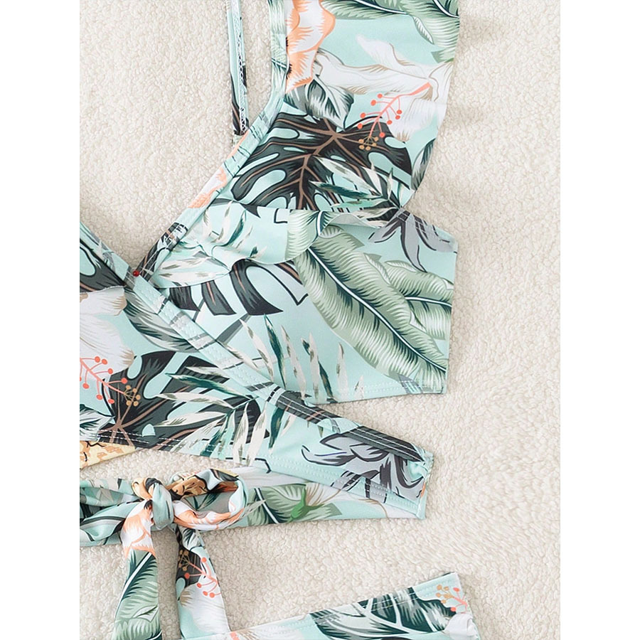 Ditsy Floral Pattern Women's Ditsy Floral 2 Pieces Set Bikinis Swimwear