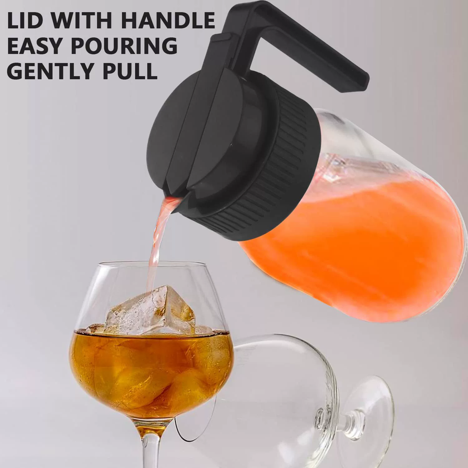 Крышка-носик для банки Mason Pour Spout Lid wide-mouth Mason Covered Cold Pot Coconal Coffee Coffee Caple Symbolifier