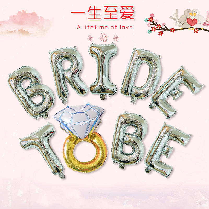 Bridetobe plata con anillo de diamantes