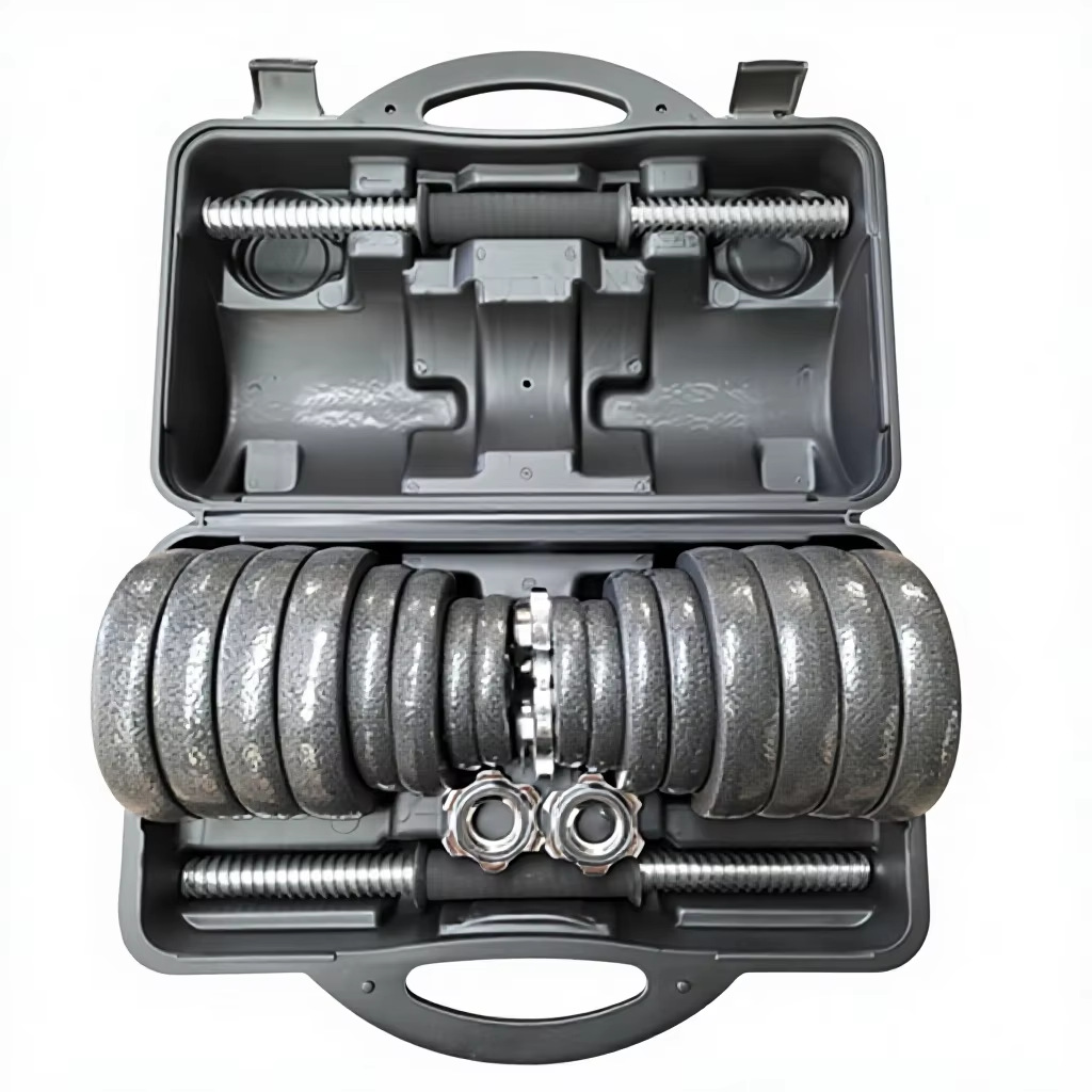 Source Manufacturer Fitness Dumbbell Set Box Paint Set Box Dumbbell Barbell Two-In-One Set Box Adjustable Weight Dumbbell